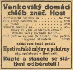 Za stejnou cenu jste tehdy dostali kilo zvěřiny, dámskou košilku nebo žádanou knihu (1922) Brzy se objeví další kauza s mlýny rovněž související.