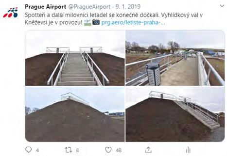 ETICKÉ A TRANSPARENTNÍ CHOVÁNÍ Nejčastější oblasti stížností Oblasti stížností Rok 2018 Rok 2019 Bezpečnostní kontrola 211 154 Parkování 135 102 Komerční aktivity 107 114 Odbavení a další handlingové