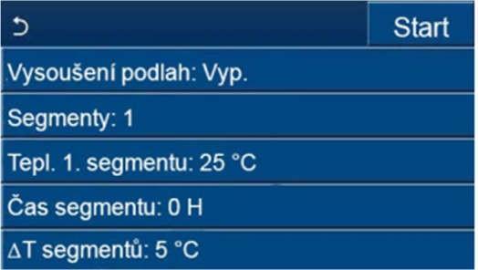 Toto nastavení zůstane při výpadku napájení uloženo v paměti. Toto nastavení je možné aktivovat, jen když je jednotka vypnutá. Když je tento parametr nastaven na Zap.,není dovoleno zapnout jednotku.