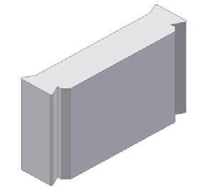 Hlavice pro průběžný sloupek: s půdorysem 400 x 200 MM - hlavice 500 x 250 MM, hmotnost 18 kg s půdorysem 400 x 400 MM - hlavice 500 x 500 MM, hmotnost 25 kg.