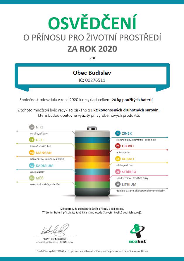 Loni jsme do sběrných nádob vybrali 20 kg baterií dostanou do oběhu. To je necelá polovina. Jde přibližně o 1 700 tun. Z toho vyplývá, že kolem 2 100 tun baterií končí neznámo kde.