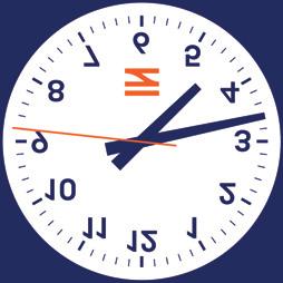 Hodiny jsou umístěny mimo tabule dle potřeby, ale vždy tak, aby bylo docíleno optické spojitosti mezi informací nástupištní tabule a jednotného času.