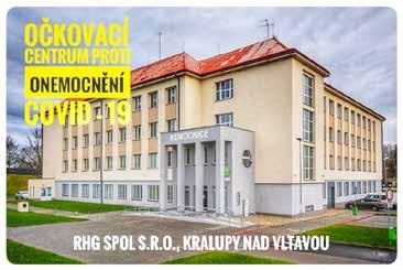 ZPRÁVY Z MĚSTA Očkovací centrum proti COVID-19 v Kralupech n. Vlt. Od 1. března 2021 probíhá v kralupské nemocnici s poliklinikou (RHG s. r. o., Mostní 934) očkování proti onemocnění covid-19.