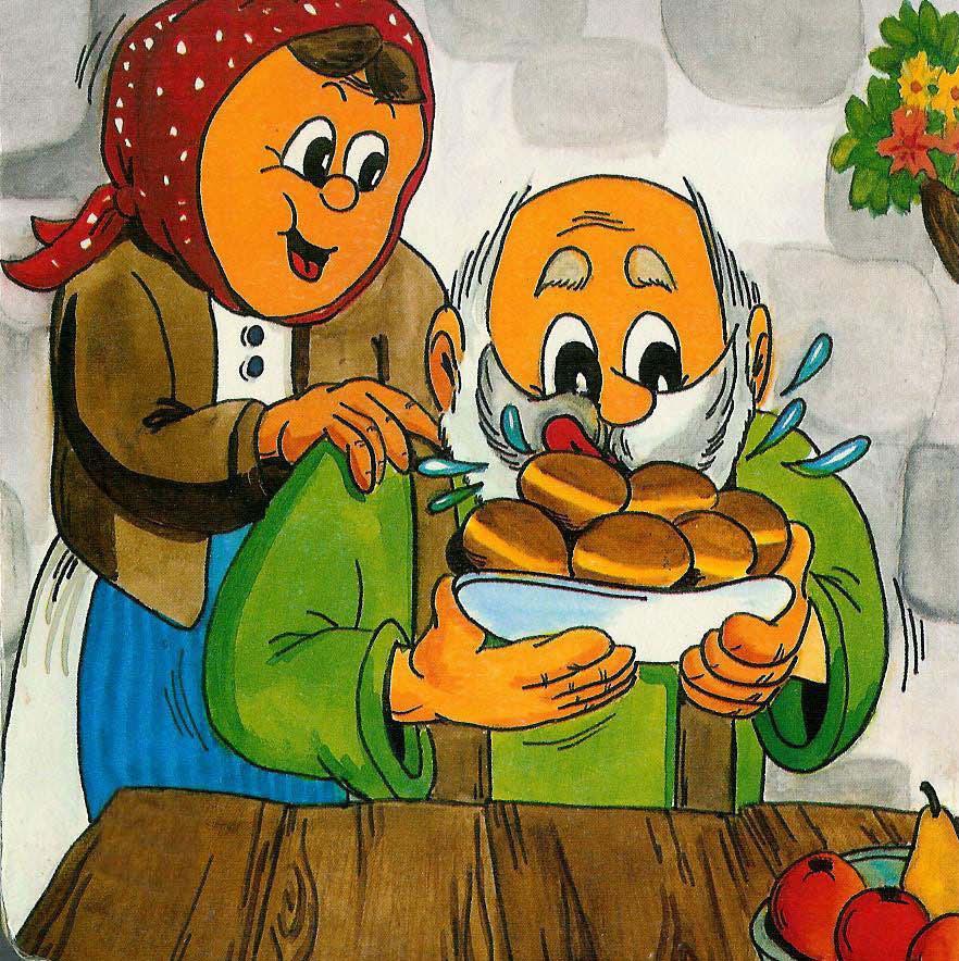 POHÁDKA O KOBLÍŽKOVI Žili kdysi v malé chaloupce, na kraji vsi, až u lesa, dědeček a babička. Jednou ráno dostal dědeček chuť na koblihy.