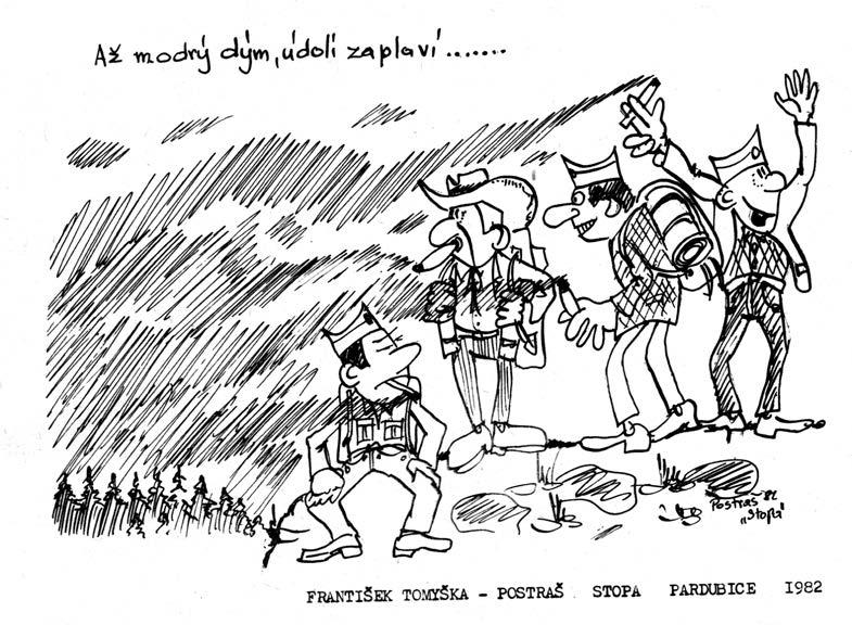 vybraný z nejlepších kreslířů například Jerry, Major a Monte, všichni tři z Prahy, nebo Zlatovláska z Děčína.