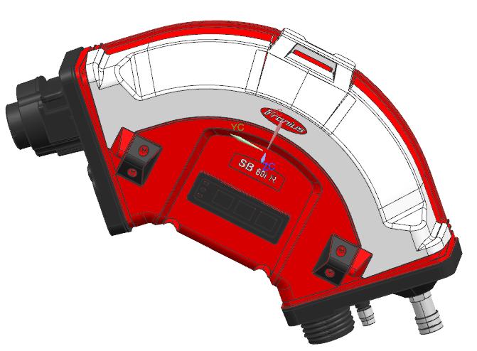 pro montáž na roboty. [31] Svařovací hořák Obr. 40: Model Splitbox SB 60i R Robotový modulární svařovací hořák PushPull Robacta Drive TPS/i je nejmenší svařovací hořák na světě.
