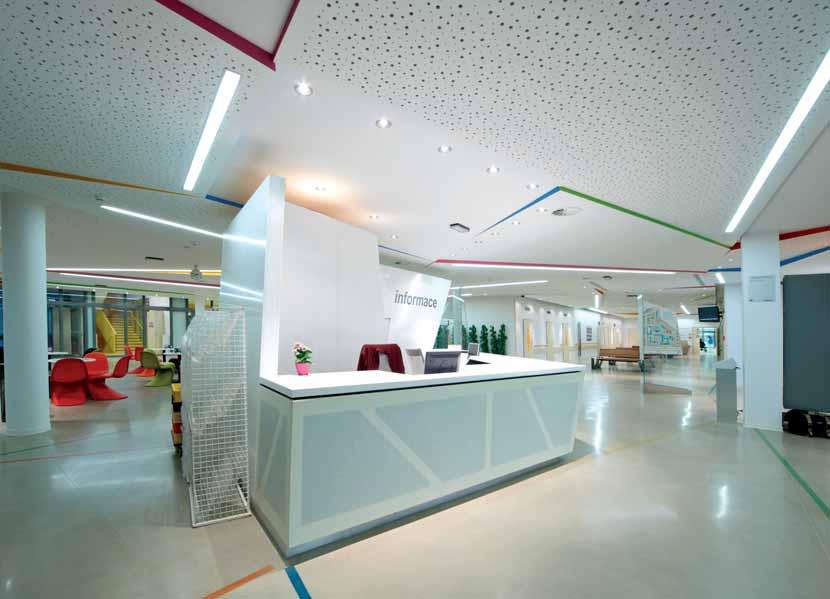 45 Centrum akutní medicíny, Kladno RIGITONE R 8-15-20 Activ Air * Základní vlastnosti desek Rigitone R 8-15-20 Rozměry desky (š x d x tl.