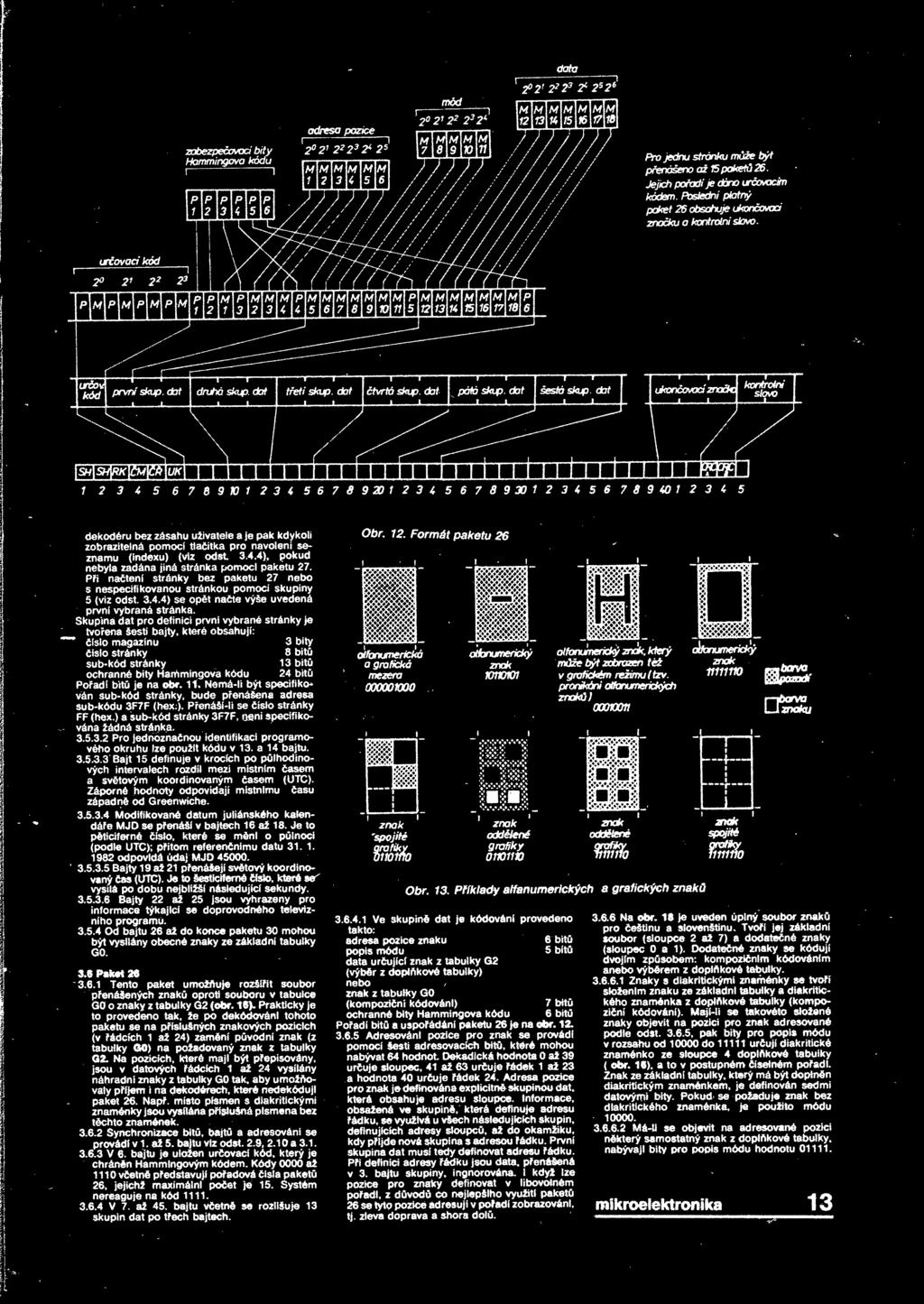 bez paketu 27 nebo s nespecifikovanou stránkou pomocí skupiny 5 (viz odst 344) se opt nate výše uvedená první vybraná stránka Skupina dat pro definici první vybrané stránky je tvoena šesti bajty,
