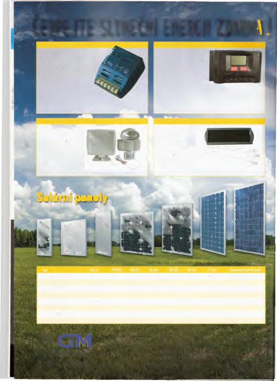 SOLARNI REGULATOR 12V/12A (522-033) Solární regulator 12 V s mikroprocesorem pro inteligentní Uzeni dobíjenl Chrání před přebitím, vybitím, obvody ve zkratu, prattlením, obrácením polarizace.