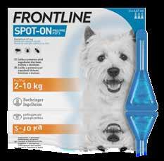 koček 299 Kč Běžná cena 429 Kč 319 Kč Běžná cena 469 Kč Balení obsahuje 3 pipety FRONTLINE SPOT-ON pro psy (2 10
