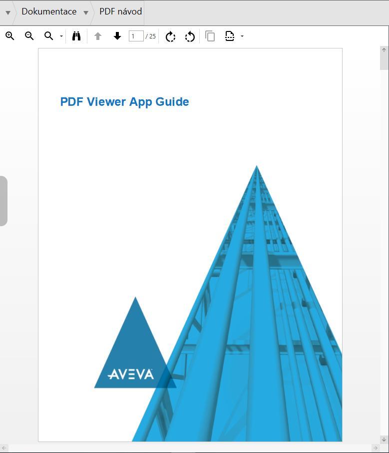 Nové vestavěné aplikace pro InTouch OMI PDFViewerApp Zobrazování PDF dokumentů Využitelné s
