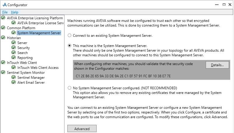 System Management Server pro kryptování komunikace (pokrač.