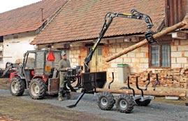 Jussi 320 dosah 4,0 m - Vahva Jussi 400 Volitelné příslušenství: - Hydr.