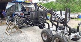 Hydraulicky polohatelná oj - 4WD pohon kol přívěsu hydraulickými trakčními válci - Extra