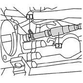silentbloku převodovky (1) (obr. 6) odstraňte zvedák převodovky spusťte motor a převodovku, změřte odstup 120 mm (3) (obr.