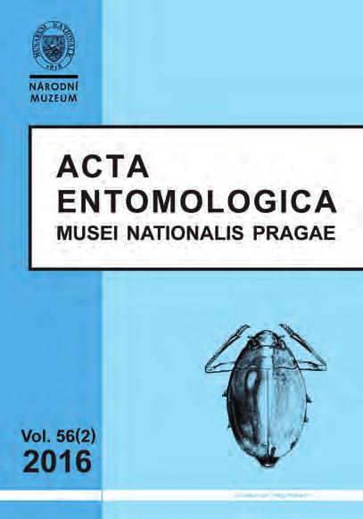 Obr. 55. Obálka časopisu Acta Entomologica Musei Nationalis Pragae. Fond tvoří celkem přes 110 000 exemplářů.