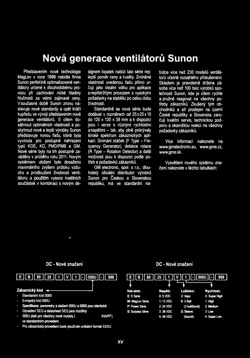 Nové série byly na trh postupně zaváděny v průběhu roku 2011.