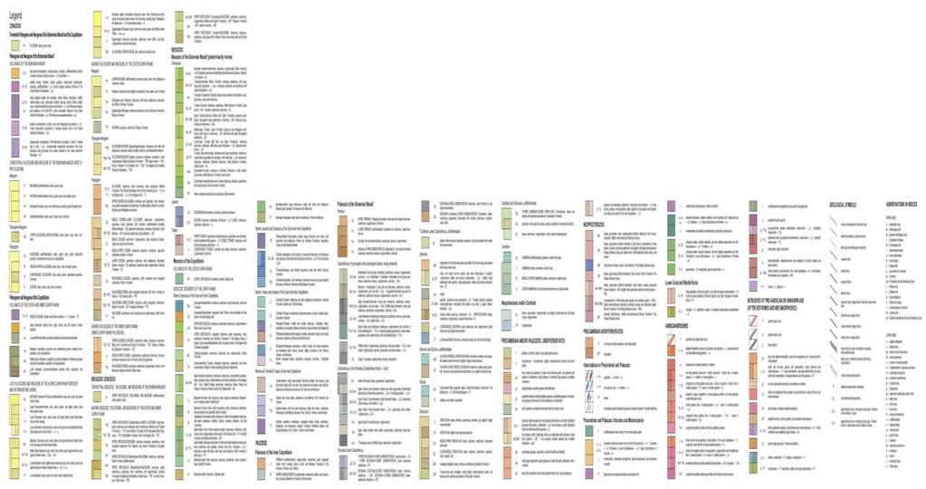 Obr. č. 26. Legenda ke geologické mapě. Mapa č. 6.