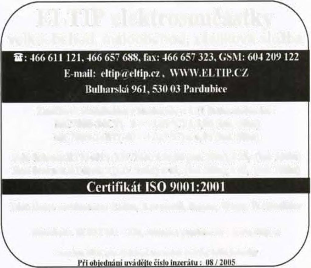 fax 383 423 652 ELEKTRONICKÉ SOUČÁSTKY e-mail: bucekgelavls.ez www.clavls.
