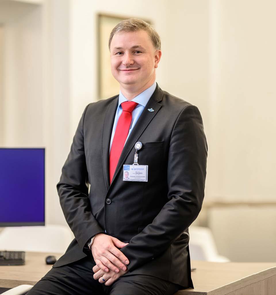 Úvodník předsedy představenstva MUDr. Ing. Michal Šnorek, Ph.D. Pane předsedo, co je v českobudějovické nemocnici nového?