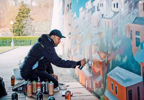 I díky nemožnosti uspořádat sympozium sochařské vznikla myšlenka uspořádat streetartovou záležitost. Díky tomu se tak z nevzhledného podchodu mezi Čepkovem a Baťovou vilou stalo inspirativní místo.