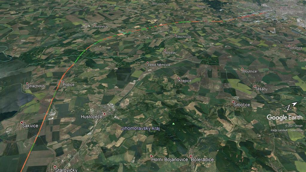 VRT Modřice Šakvice Pracovní výstup ze st