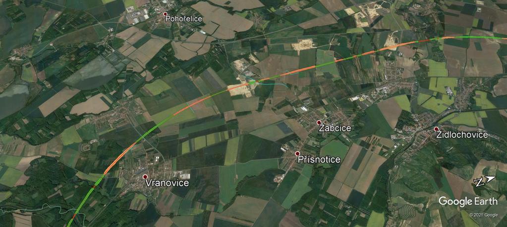 VRT Modřice Šakvice Pracovní výstup ze st
