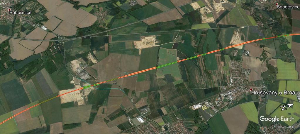 VRT Modřice Šakvice Pracovní výstup ze st
