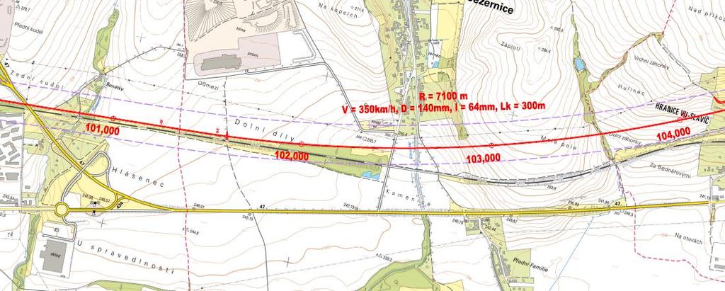 Obtížně vyhovíme celkovou změnou trasy jeden oblouk ovlivní 3 obce