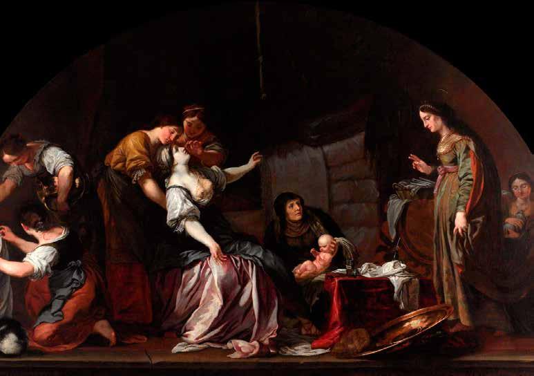 Obraz Narození sv. Václava od Karla Škréty. Ze sbírek Národní galerie Roku 1623 byl kostel svěřen řádu bosých augustiniánů, kteří přestavěli zříceninu Zderazského hrádku na svůj klášter.