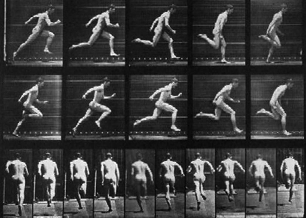 1 LIDSKÁ LOKOMOCE V roce 1877 fotografoval Eadweard Muybridge pohyb zvířat a lidí. Pracoval až s třiceti kamerami.
