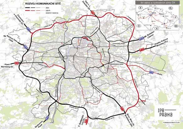 Automobilová doprava Holešovice jsou důležitým spádovým územím na severu Prahy při příjezdu po dálnici D8 od Ústí nad Labem a Drážďan.