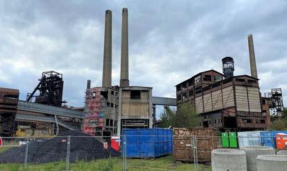 p Soubor staveb výklopny a mlýnice je součástí Vítkovických železáren, unikátního souboru industriální architektury.