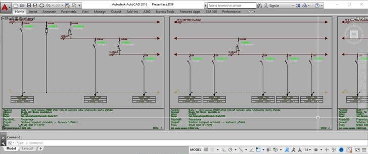 zápatí listu lze nastavit pomocí funkce E-Config