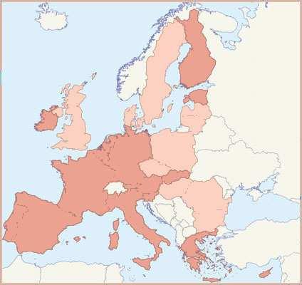 PŘÍLOHA 1 Mapa eurozóny k 1. 1. 2013 Zdroj: Europa (2011).