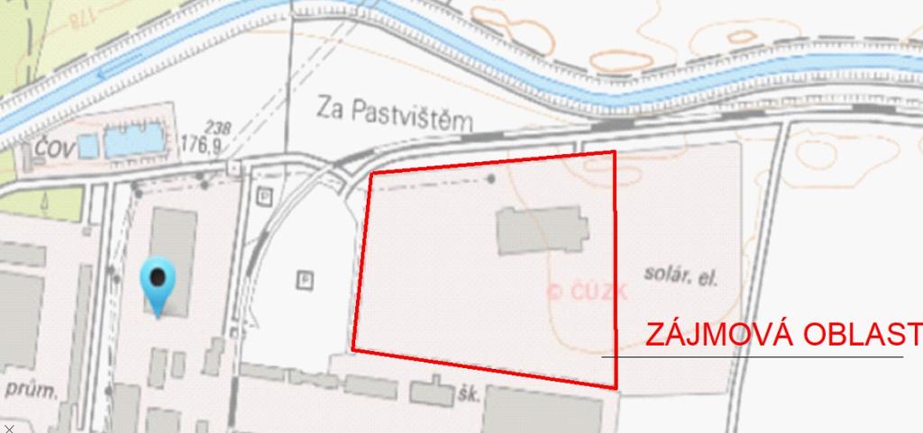 2: Vodohospodářská mapa [4] Dešťové vody dopadající na stávající zastřešení objektů a zpevněné plochy areálu stavebníka, jsou odváděny