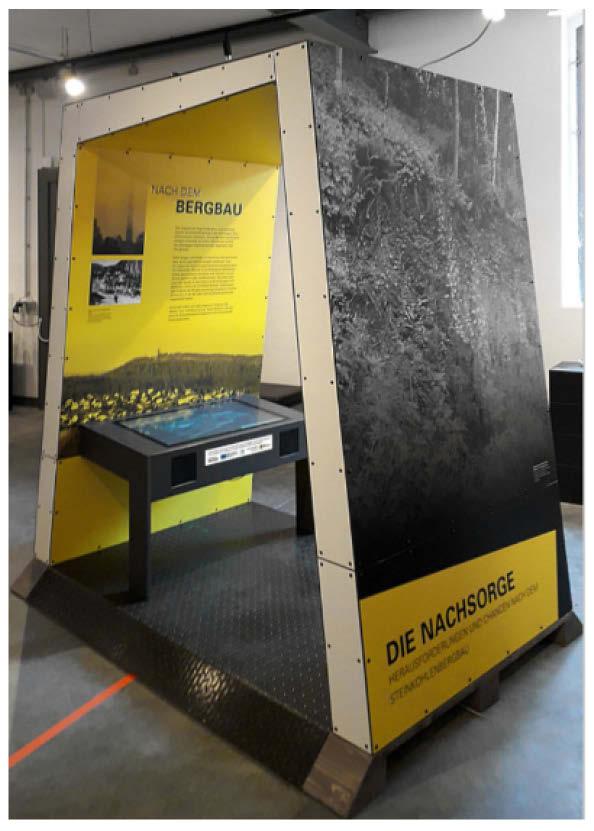 Abbildung 5-1: Medienstation mit Multimedia-Display im Bergbaumuseum Oelsnitz/Erzgebirge. Foto: R. Oeser.