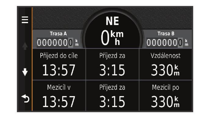 2 Zvolte funkce vyhnutí se silnicím ve svých trasách a poté možnost Uložit. Informace o vlastních objížďkách Vlastní objížďky vám umožňují objet určité oblasti nebo úseky cesty.