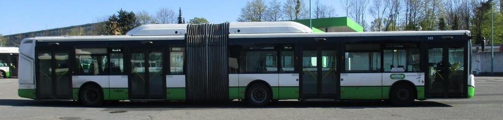 Obrázek 8 IVECO Citelis 18m (autor) Na základě porovnání přepravních objemů stávajících linek a přepravní kapacity autobusů, které budou využívány na spojích sloučené linky, lze konstatovat, že