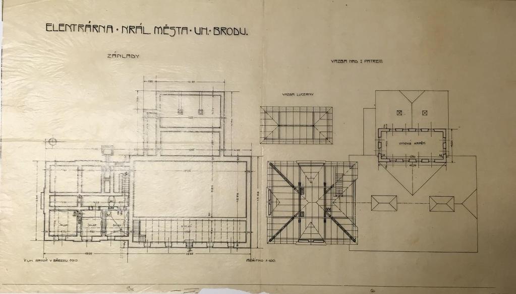 36. Karel Málek, fasáda elektrárny, 1913.