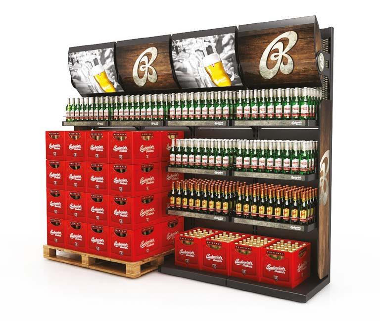 P PROSTŘEDKY PRO SLUŽBY PODPORY PRODEJE 62 REGÁLOVÝ SYSTÉM BUDĚJOVICKÝ BUDVAR Zadavatel: Budějovický Budvar, národní podnik, Budweiser Budvar, National Corporation, Budweiser Budvar, Entreprise