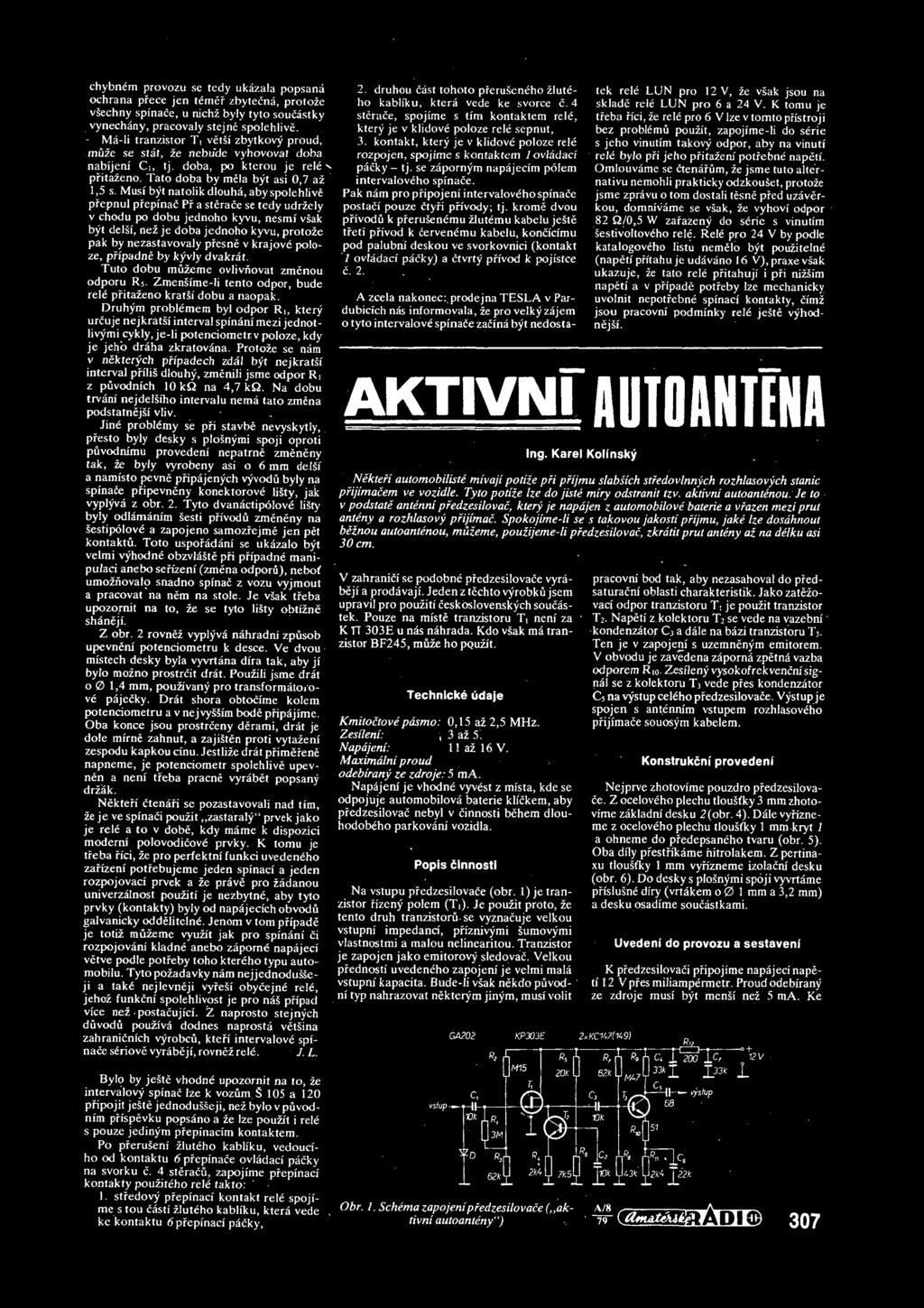 Musi byt natolik dlouha, aby spolehlivč pfepnul prepinač Pf a sterače se tedy udržely v chodu po dobu jednoho kyvu, nesmi však byt delši, než je doba jednoho kyvu, protože pak by nezastavovaly presne