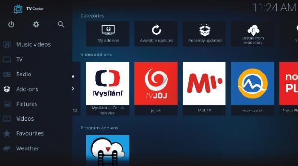 Malé ikonky dlaždic pod hlavním menu: Ikonka panáčka Android rychlá instalace aplikací