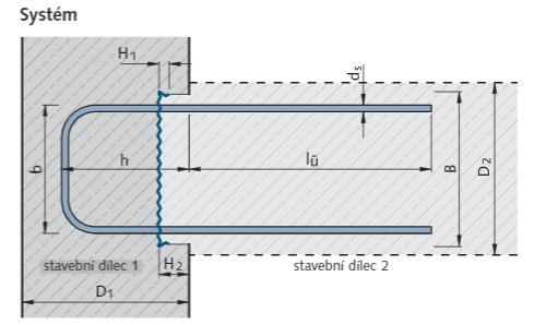 Z geometrie schodiště vyšla tl. mezipodesty 200mm.