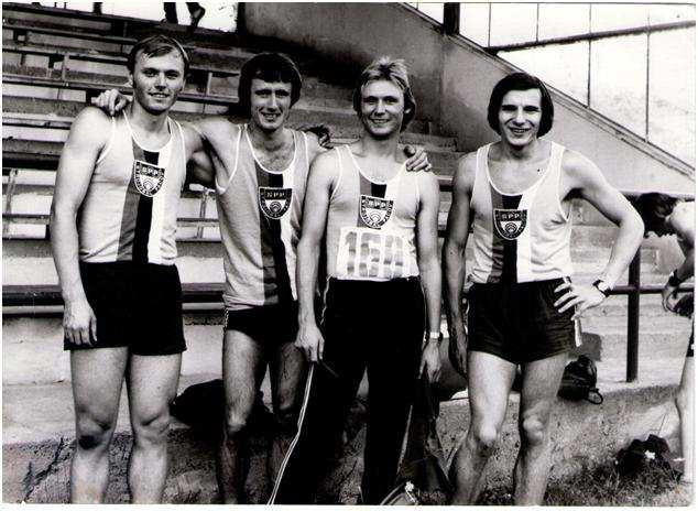 Obrázek 14. Sestava štafety na 4x100 metrů v rámci závodu II.