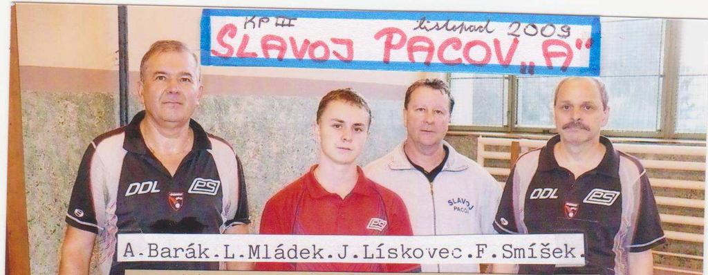 Obrázek 16. Mužstvo A oddílu stolního tenisu.
