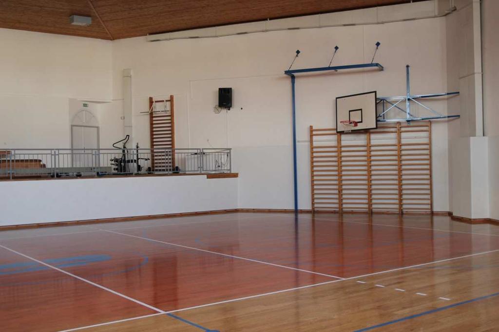 Tělocvična na Gymnáziu Pacov, na které odehrávají svá utkání v