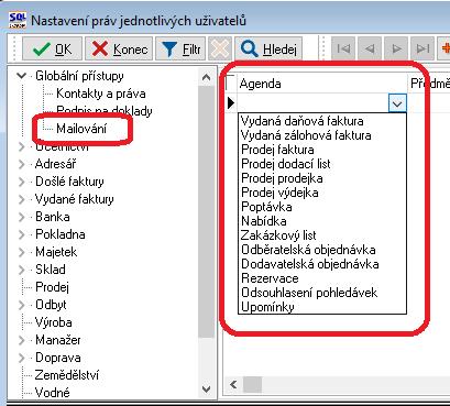 systému, které komunikují s odběrateli.