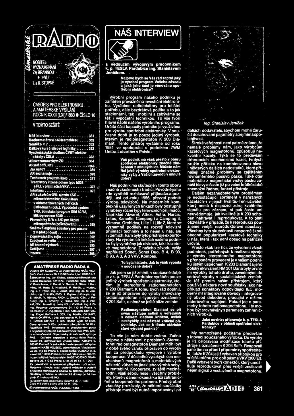 .. 37t Tranristory Hzen4 polem typu MOS ' 8 PUL vphjimaflch VKV....373 Enterkom...375 ARkz&vfr&mXVL sjezcto KSfi- ^ ^ mikroeeektronatar Kaaoitttory ' - v automatizovanych mtffcfch : " ustfednsch (dok.