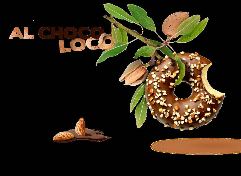 AL CHOCO LOCO DONT PREMIM S MANDLEMI Kakaová poleva a kousky neloupaných mandlí.